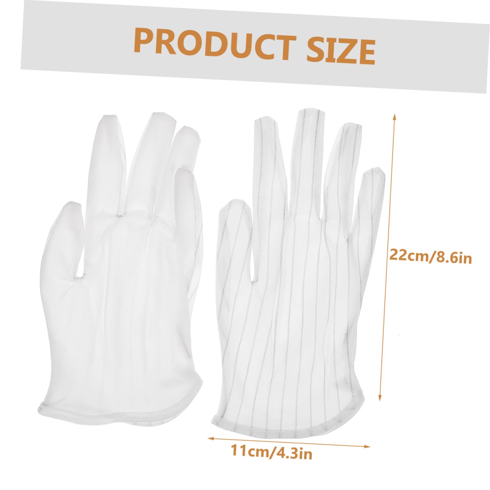 ARTIBETTER 10 Pack for Women Dust-Free Moisture Gloves Protective Stage Performance