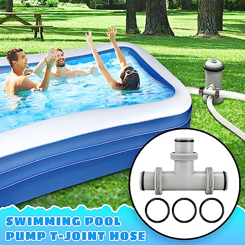 Swimming Pool Hose Connector Pipe for 1.5 Inch Tee Head Hose, Two Way