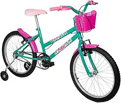 Bicicleta Aro 20 Infantil MTB Girl Com Roda Lateral Tridal Bike