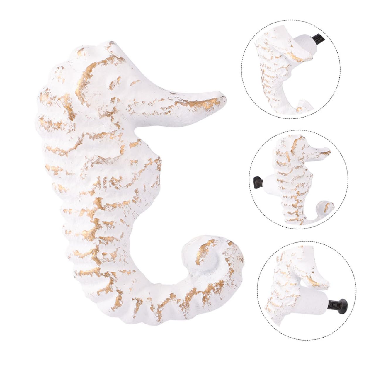 Amazon.co.jp: AUTSUPPL タツノオトシゴの引き出しノブ2個、海のテーマ