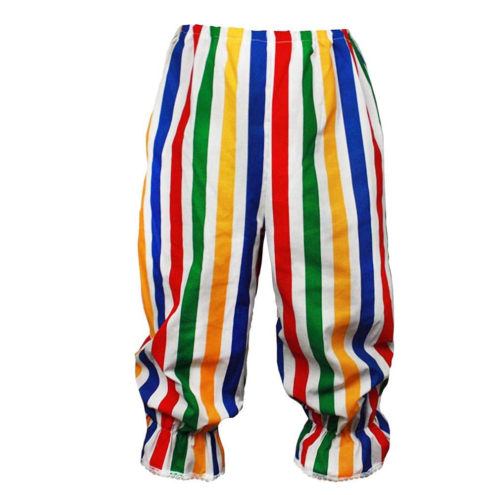 The Dragons Den Childs Age 8-12 Years 3/4 Length Bloomers Polka Dot Frilly Rag Doll Clown Pants Circus Big Top Fancy Dress