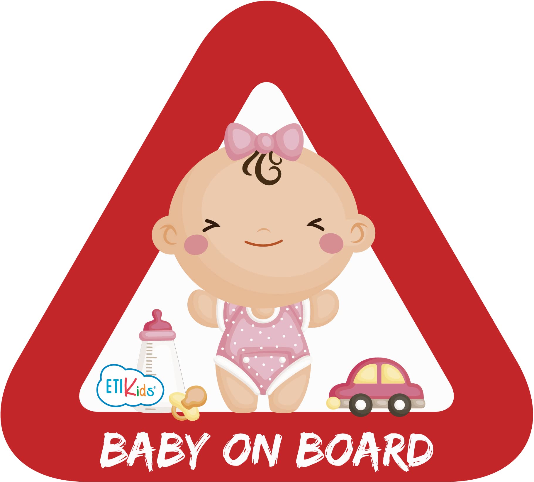 Baby on Board Sticker for Cars & Motorcycles. Adhesive Vinyl, Durable 15 x 13.7 cm