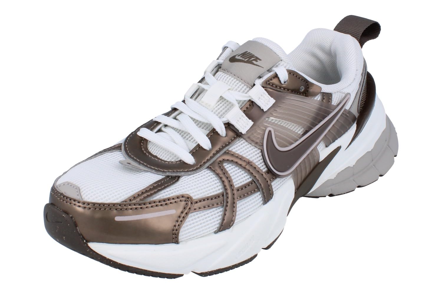Nike V2K Run Women's Shoes (HV6416-200, Mink Brown/Summit White/College Grey) 41 EU Mink Brown Iron Stone 200