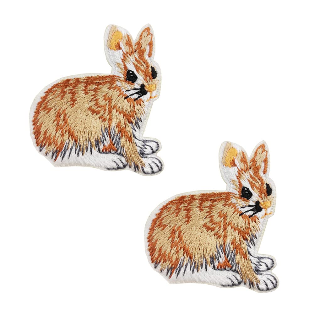 Easter Outfit DIY, Easter Nature Bunny Cute Rabbit Embroidered Iron On Patches