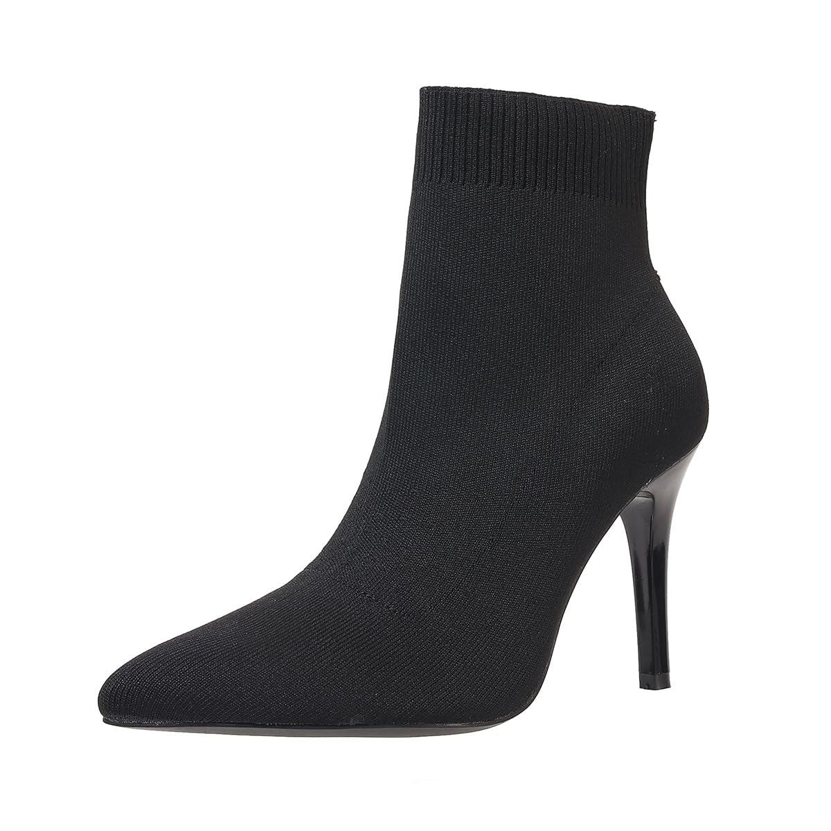 Ankle Boots for Women Stiletto Heels Pointed Toe Sock Booties Comfortable Dressy Stretchy Short Boot US Size 6-12