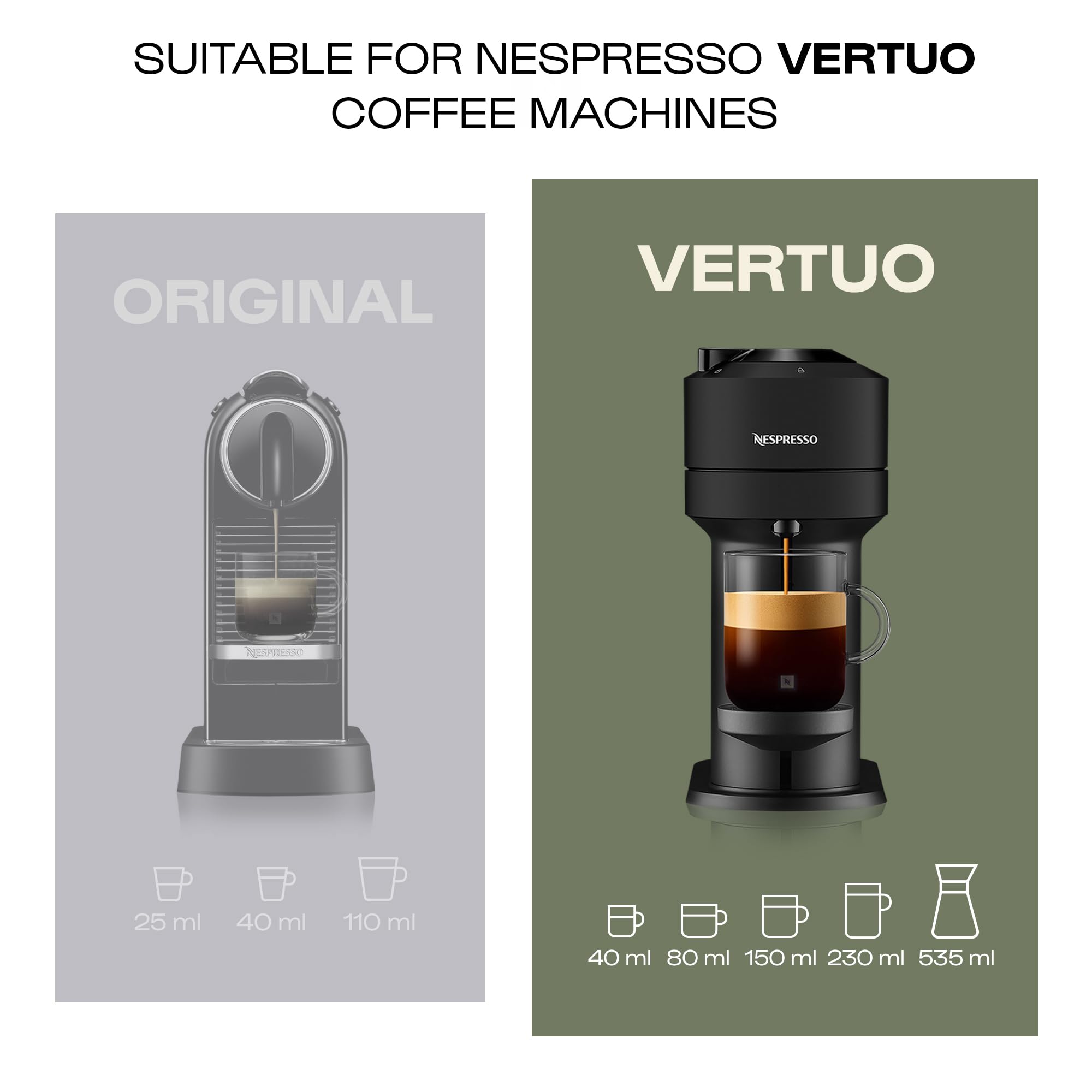 Nespresso Vertuoline Café Cápsulas Surtido - Los Más Vendidos: 1 Manga de Stormio, 1 Manga de Odacio y 1 Manga de Melozio para un total de 30 Cápsulas