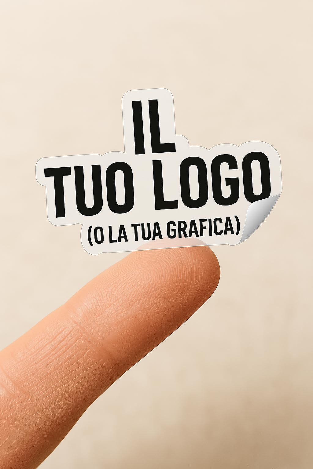 50 Personalised Sticky Labels with Writing, Logo or Picture - Clear Stickers Custom Made for Business, Event or Personal Use (Custom Shape)