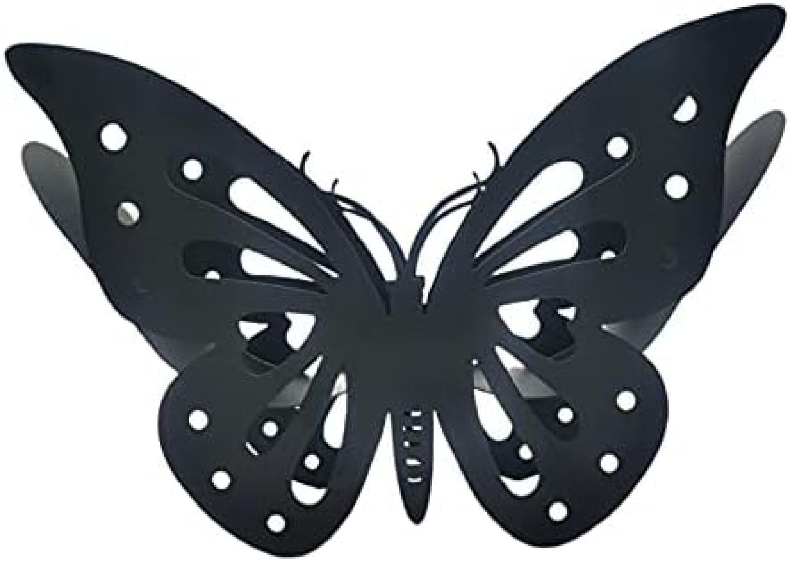 Metal Toilet Roll Holder, Black Toilet Roll Holder Toilet Roll Holder, Toilet Roll Holder Standing,Butterfly,36.5x12x23cm
