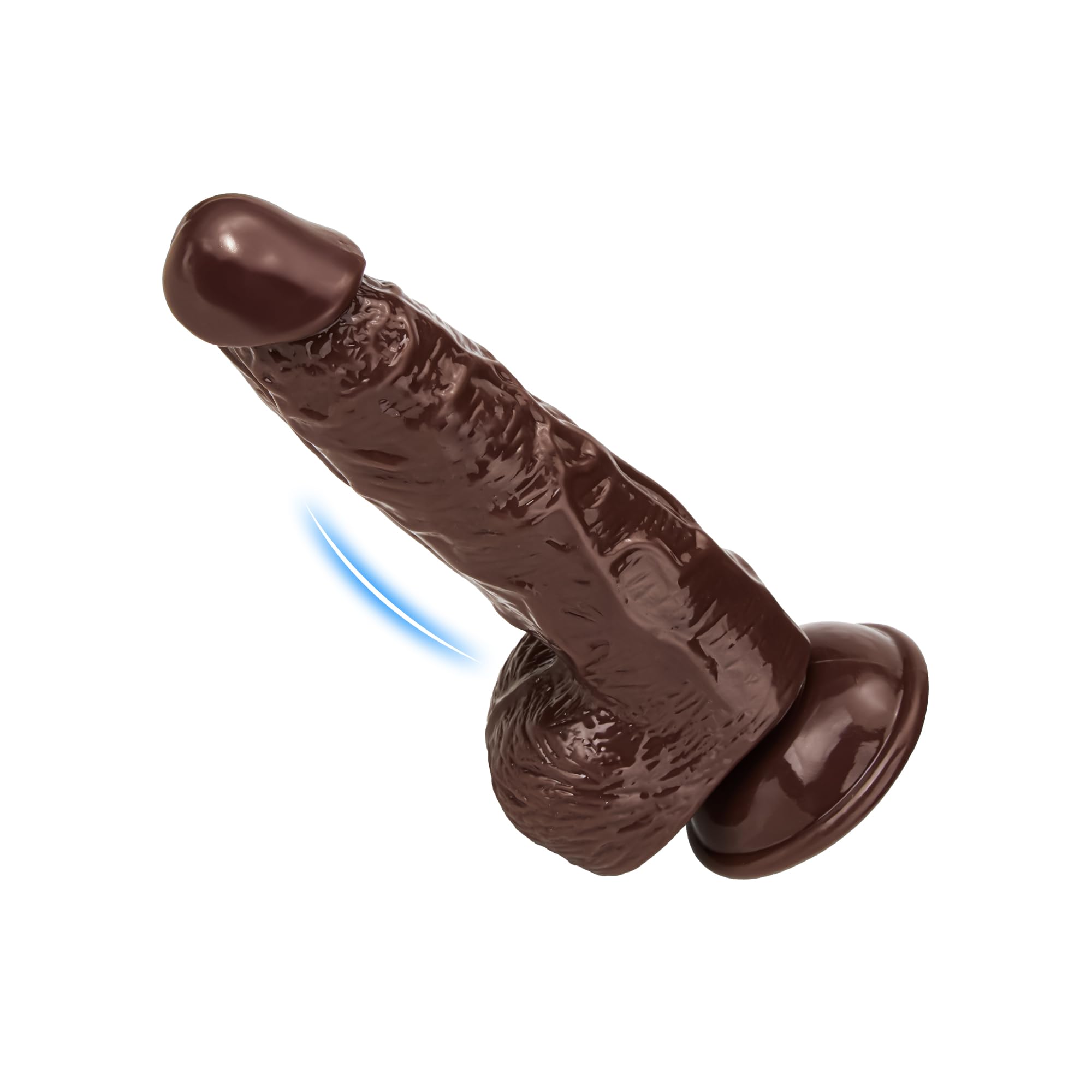 7 Inch Realistic Beginner Dildo with Strong Flared Suction Cup Base for Hands-Free Play G-spot Realistic Dildo Sex