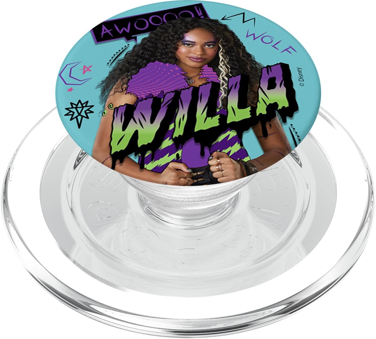 Disney Zombies Willa Wolf Portrait PopSockets MagSafe PopGrip for iPhone