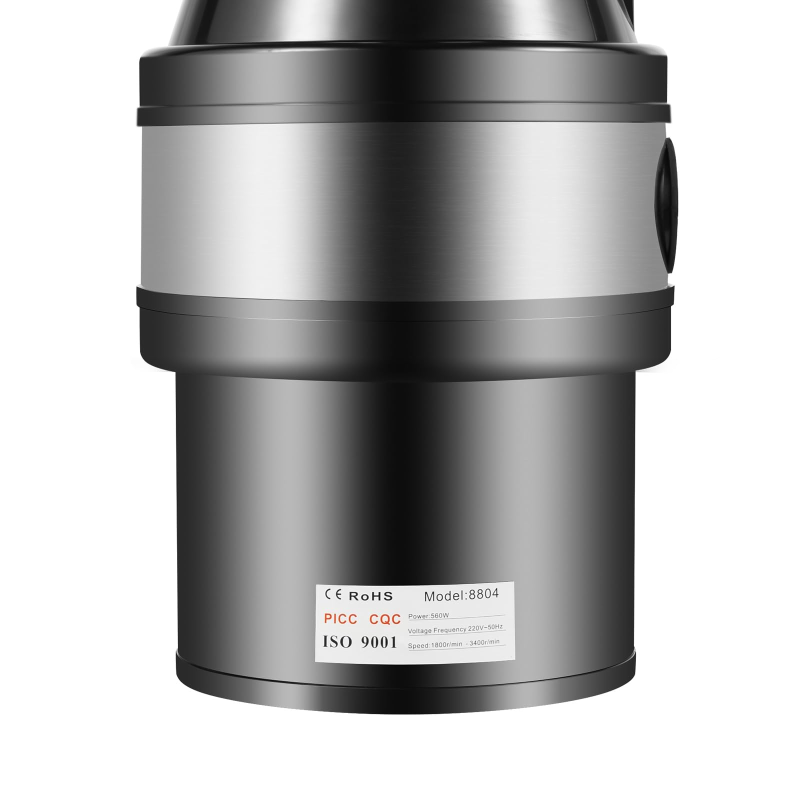Trituradora de residuos de cocina de acero inoxidable, capacidad de 1 L, trituradora de residuos domésticos, trituradora de alimentos, 2600 RPM