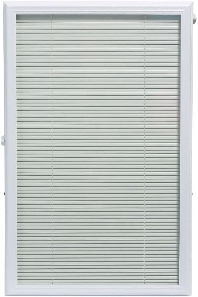 Add On Blinds for Raised Frame Doors - Outer Frame Measurement 24" x 38" - Home Improvement - Easy to Install, Use and Maintain - Innovative Window Shades Behind The Tempered Safety Glass Panels