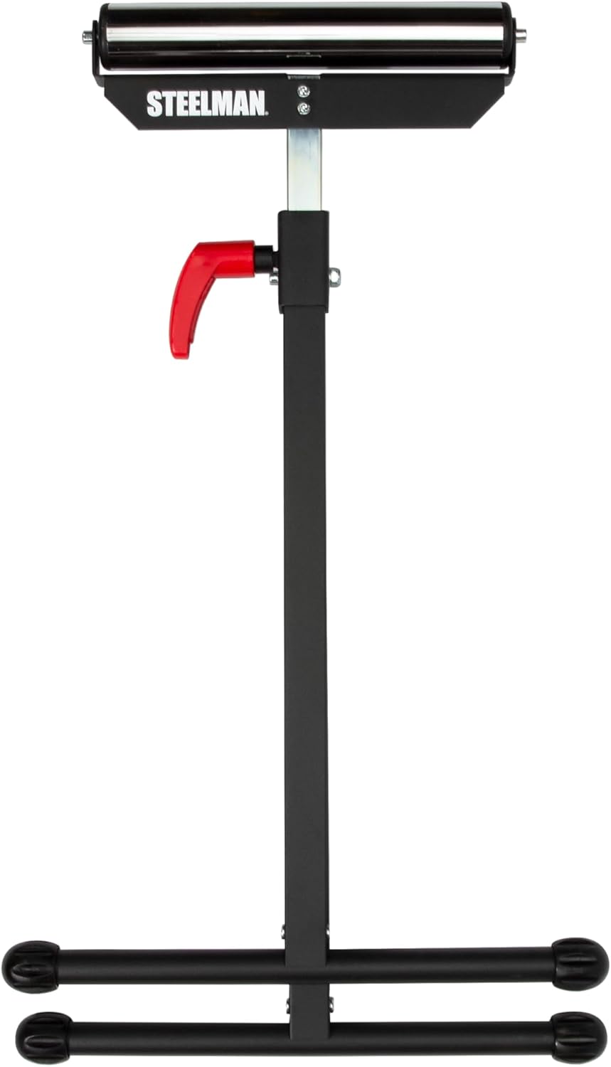 Steelman Single Roller Stand Workstation Support, Durable Steel Construction, Adjustable Height, Foldable for Portability, 132 lb. Capacity