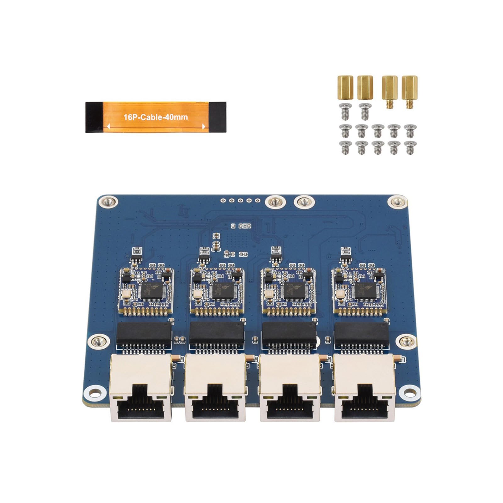 Scheda di espansione di rete PCIe di alta compatibilità con 4 porte spine giocano l'adattatore stabile dei sistemi multipli