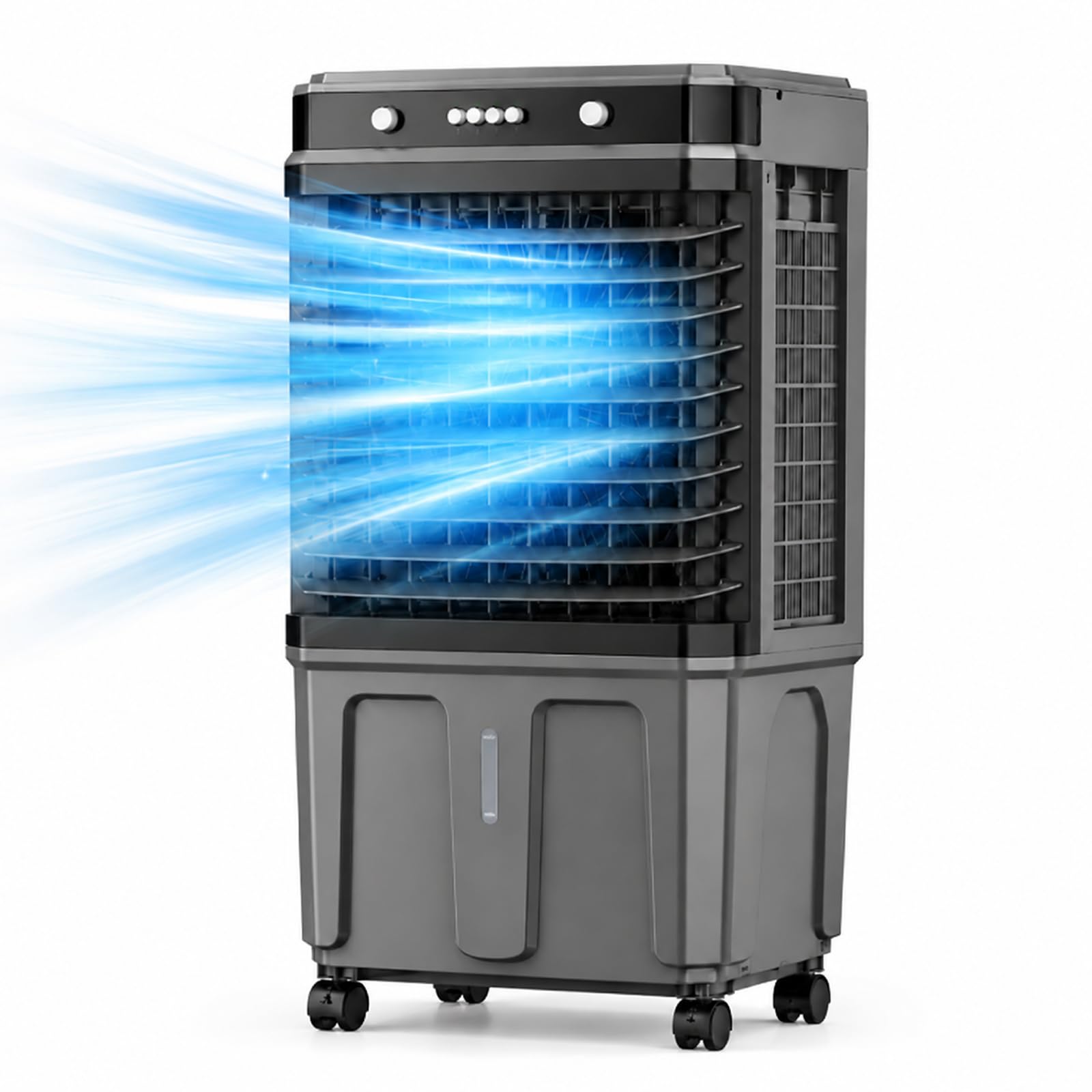 3-in-1 Swamp Cooler,swamp Cooler Air Conditioner 30l Large Water Tank 3 Speed Cooling Fan, 120° Auto Oscillation Water Coolers With Dry Run Protection For Bedroom Office Garage Gym 120cm/47.2in