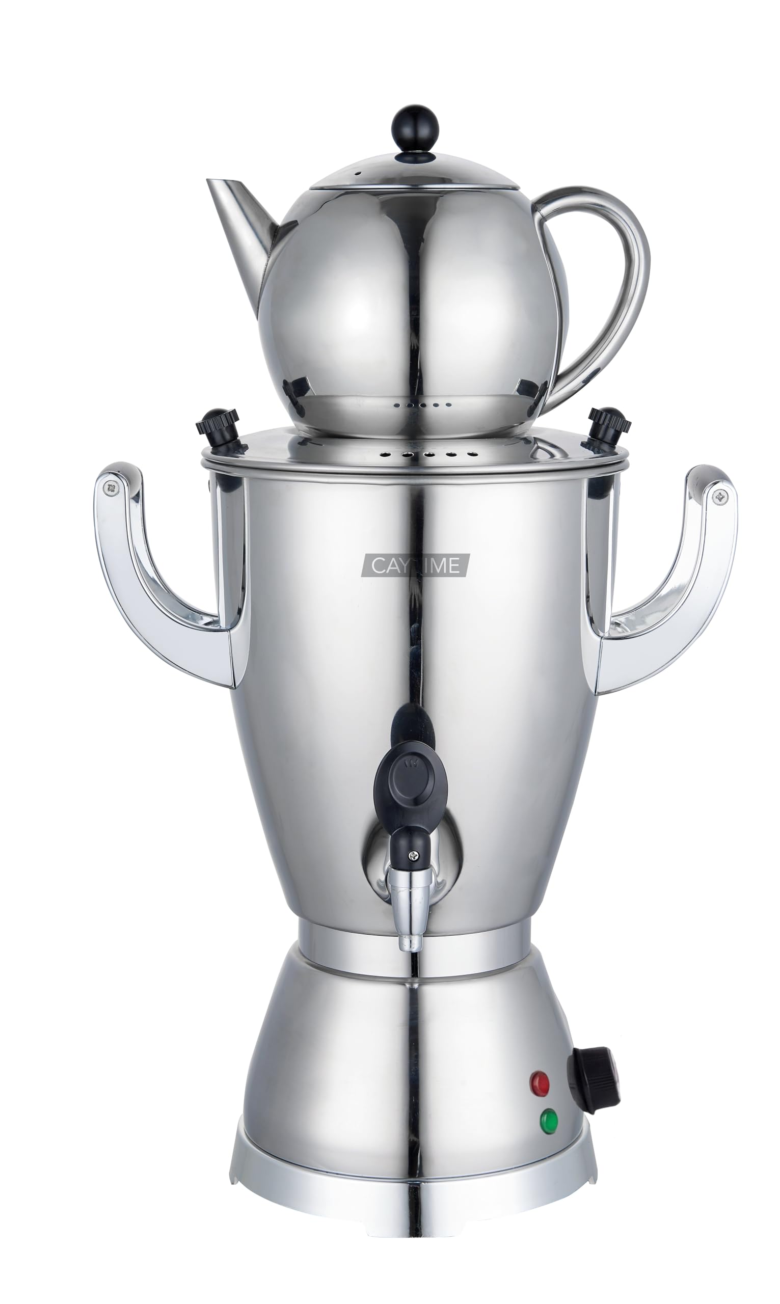 Samowar 5 L Semaver Edelstahl – Teekocher/Elektrischer Samowar für Gastronomie & Haushalt