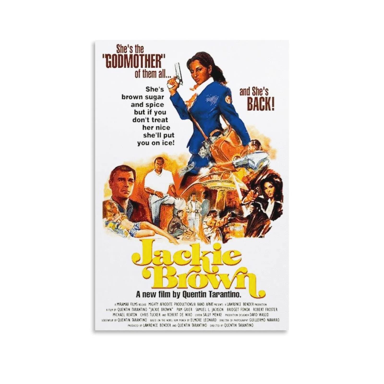 Amazon｜ジャッキーブラウン映画ポスター24 X 36ポスターフレーム