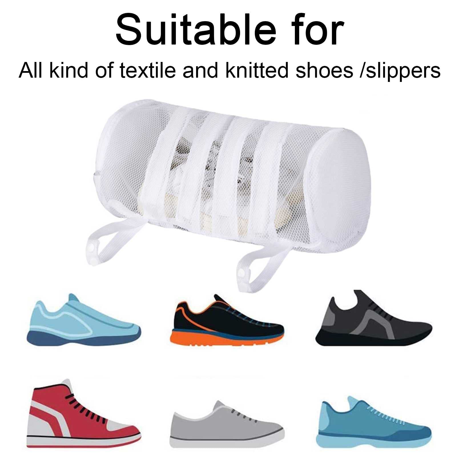 Schuhwaschmaschine Waschbeutel, Wäscherei-Mesh-Tasche for Sneakers, Socken, BHS, geeignet for den Reiseholzlager (4 Stück)