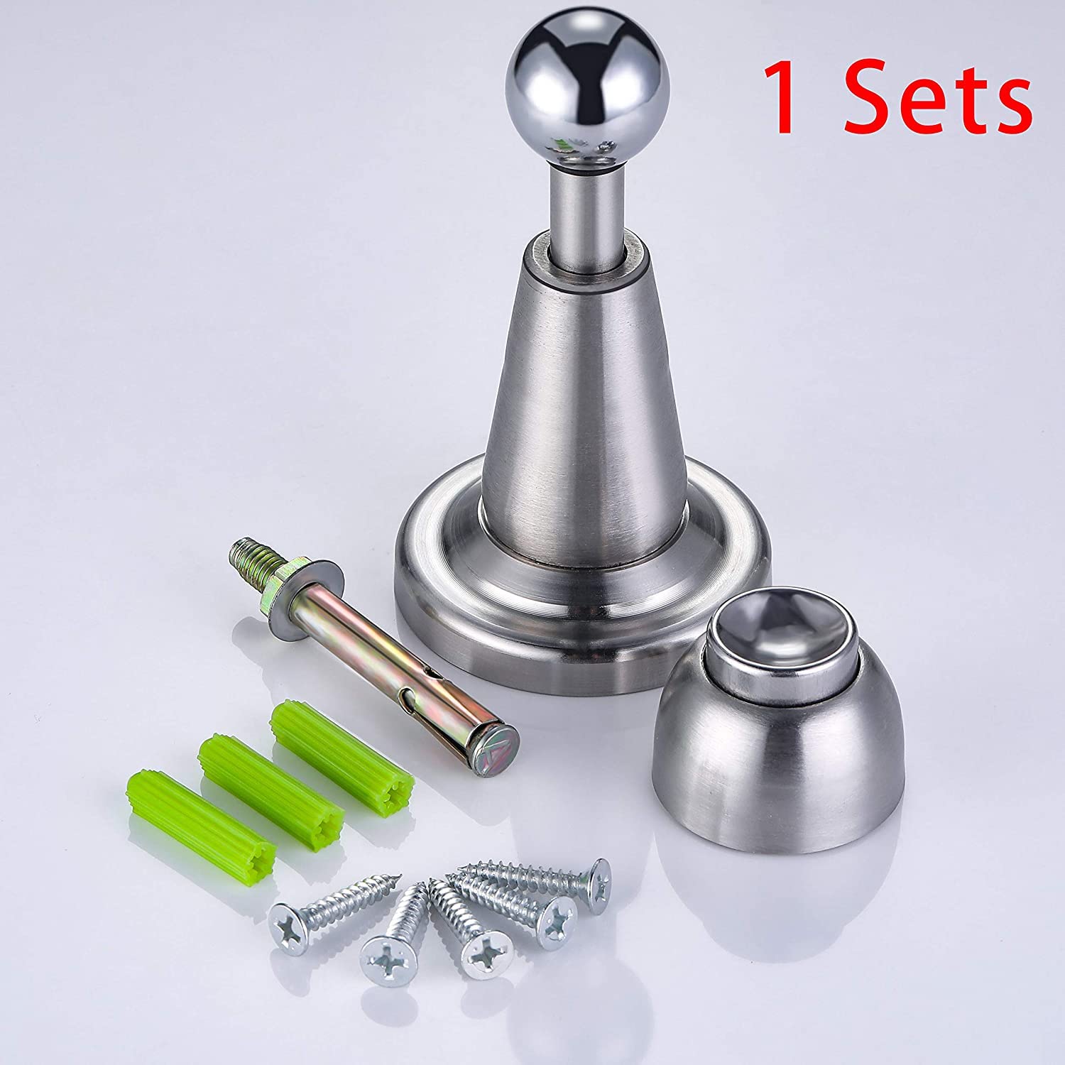 LAPO Stainless Steel 4 inch Door Magnet Stopper, Magnets to Hold Door, 360 Degree Magnet Door Catcher Door Magnet for All Door(Matt Finish) Pack of 1 — Amazon image 7