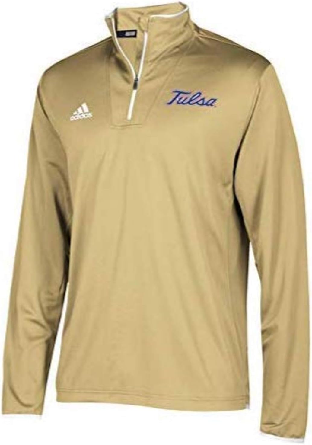 adidas NCAA Men's Team Logo Sideline 1/4 Zip, Tulsa Golden Hurricanes Large