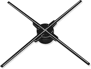 Hologram Fan, High-Definition High-Brightness WiFi Version 3D Holographic Fan Advertising Machine, Rotating Display LED Screen Halloween Window Projector Hologram