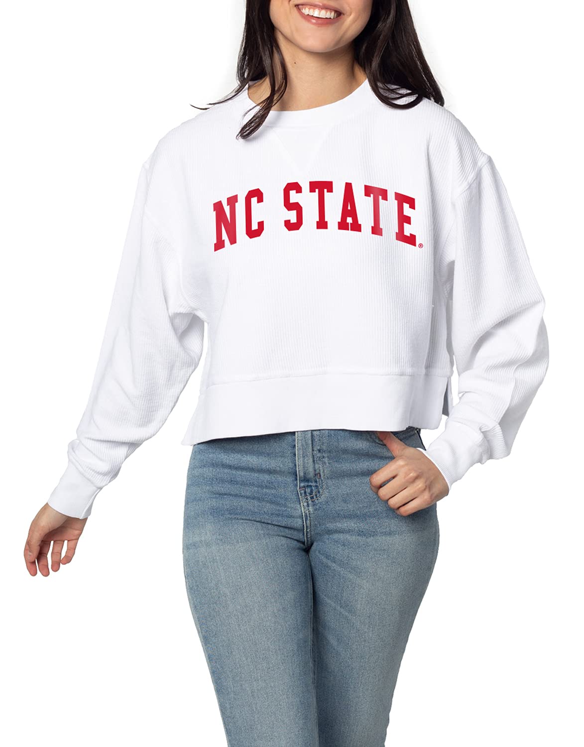 chicka-d NCAA womens Corded Boxy Pullover