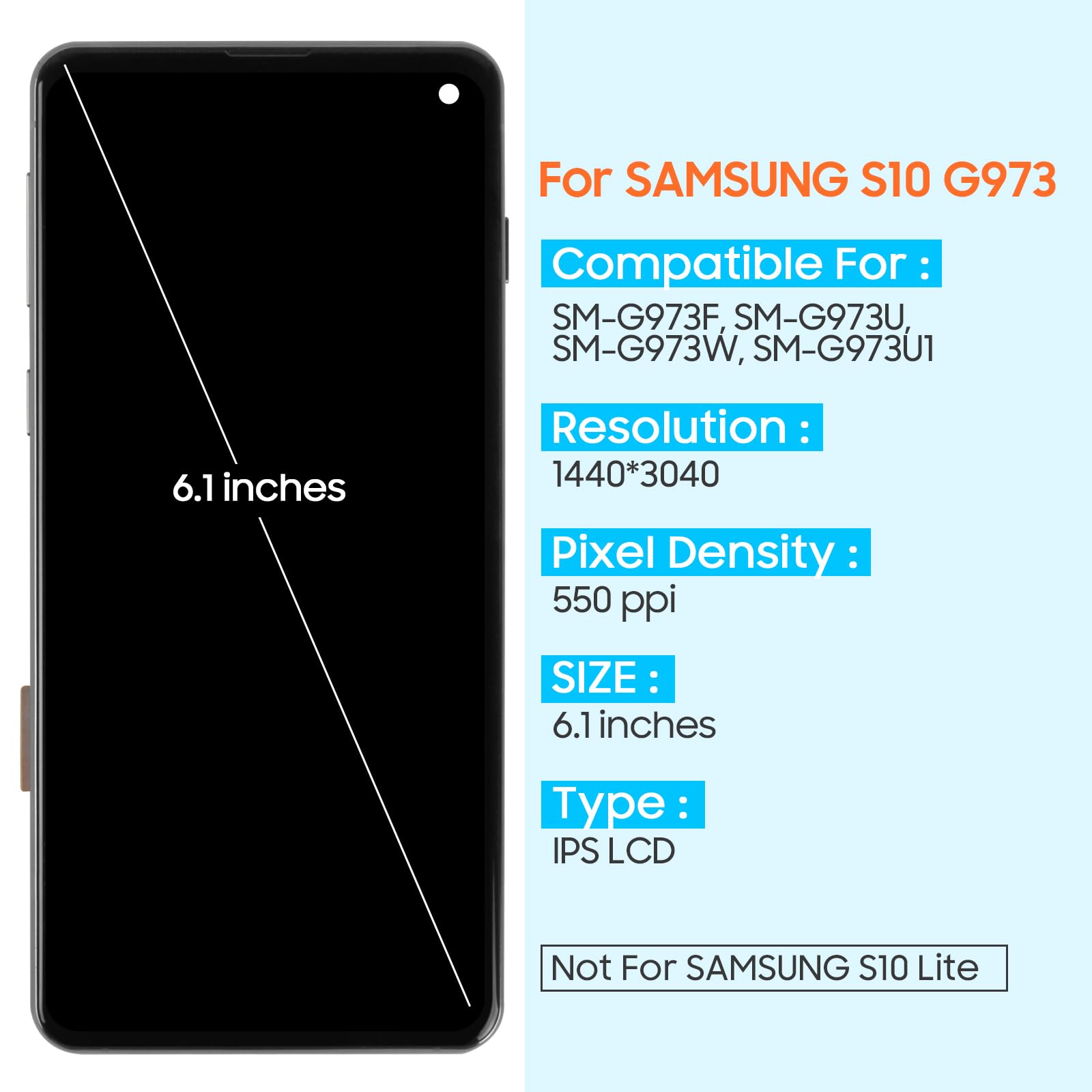 Amazon.com: INCELL LCD for Samsung Galaxy S10 Screen Replacement