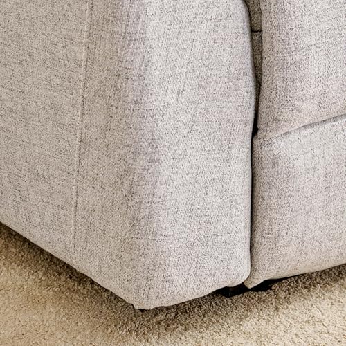 Image of Home Centre | Artise Fabric 2-Seater Recliner | Recliner Sofa for Living Room | Solid Wood | Grey | 1 Year Warranty
