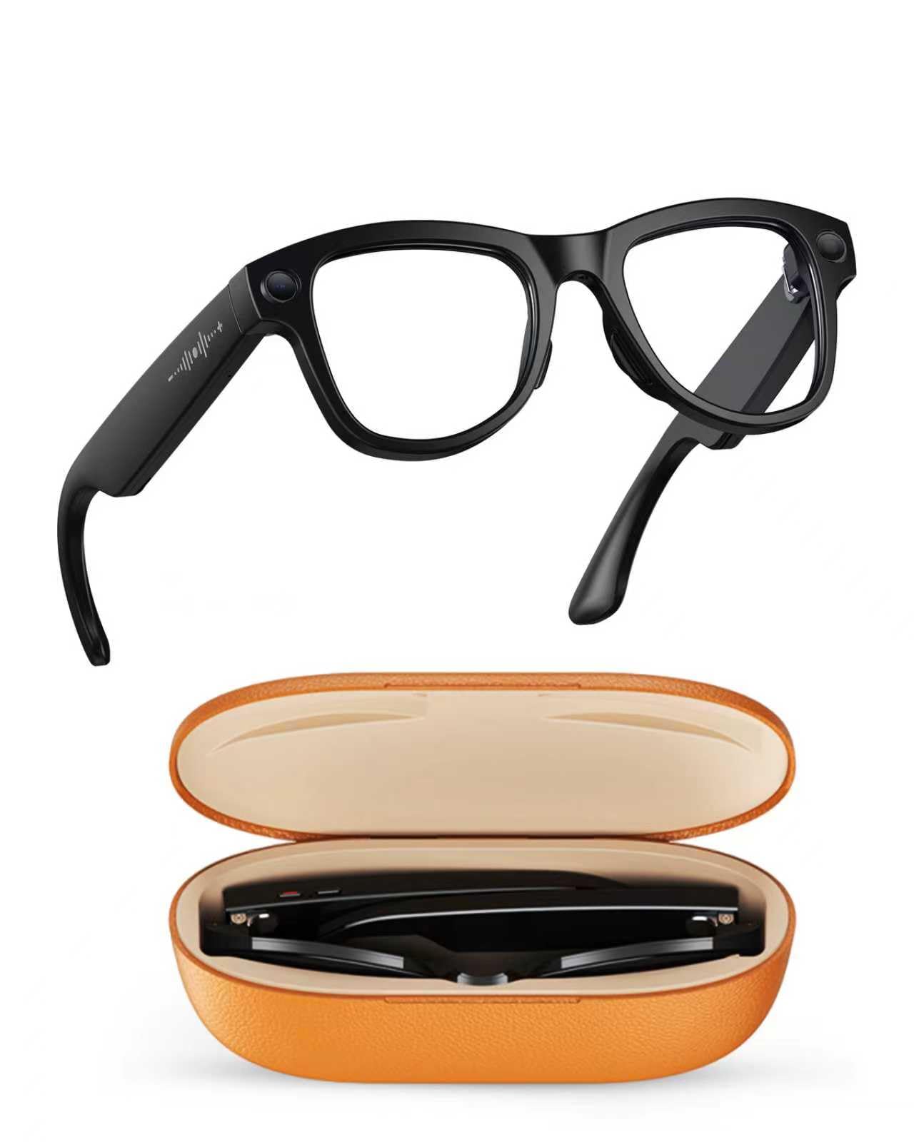 AI Smart Glasses with Camera Bluetooth 8MP HD Video Recording Auto-Tinting Lenses Open Ear Speakers Real-Time Translation for