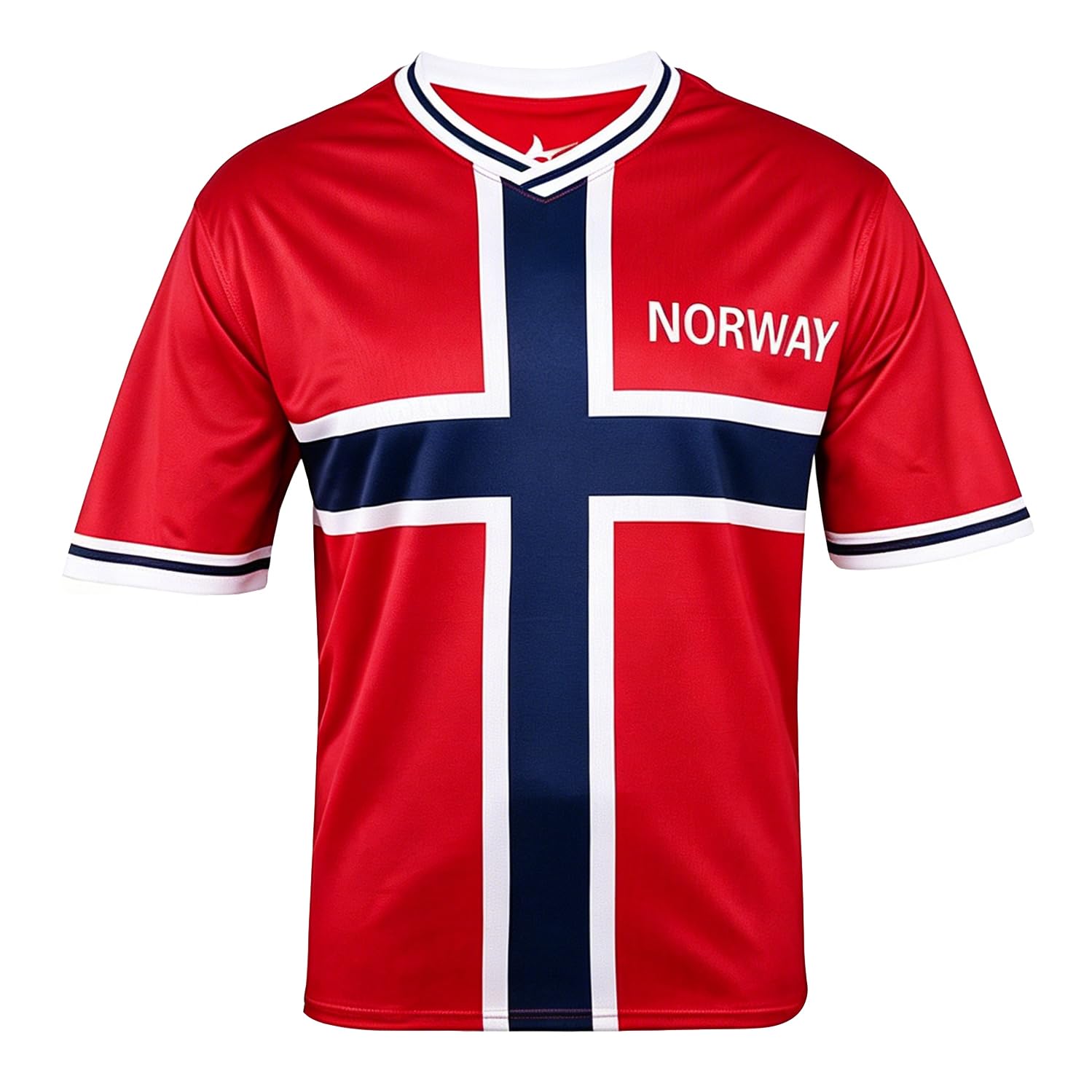 2026 Football Cup T Shirts Soccer Fans 48 National Teams Sport Casual National Flag Printing Short Sleeve Mens Womens Training Stretch Breathable Quick Dry Tee Shirt Norway M — image 1