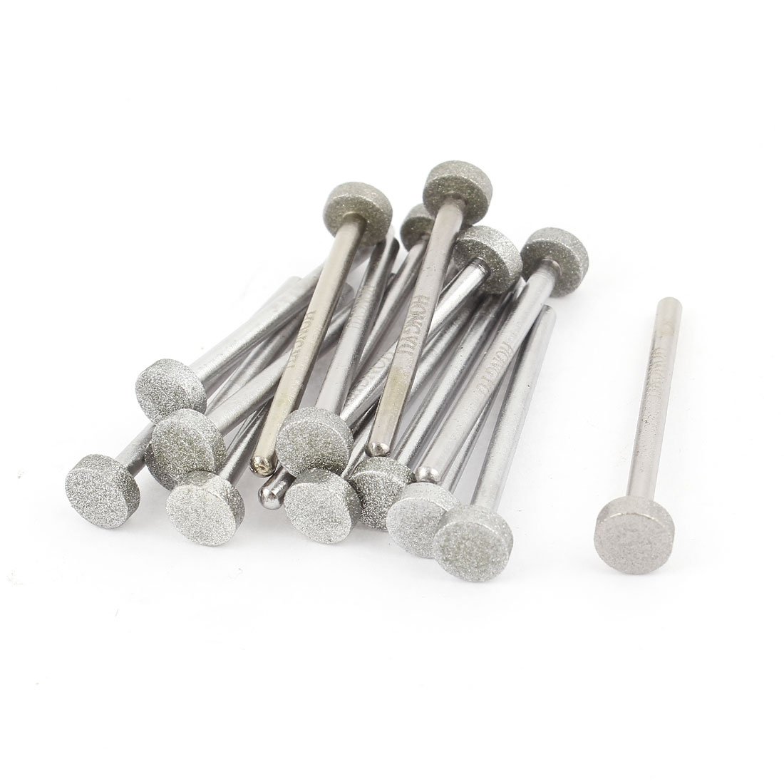 Aexit 30 Pcs Abrasive Wheels & Discs Diamond Coated Tipped Rotary Burrs Mounted Points Drill Bit Cutoff Wheels Shank 3/8