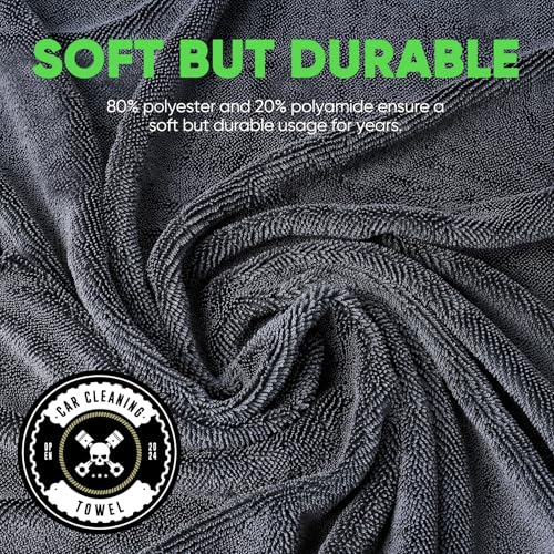 Kkv 2-Pack Microfiber Towels For Cars (35"X 24") Extra Large Ultra Absorbent Car Drying Towel For Cars And Trucks thumb #4