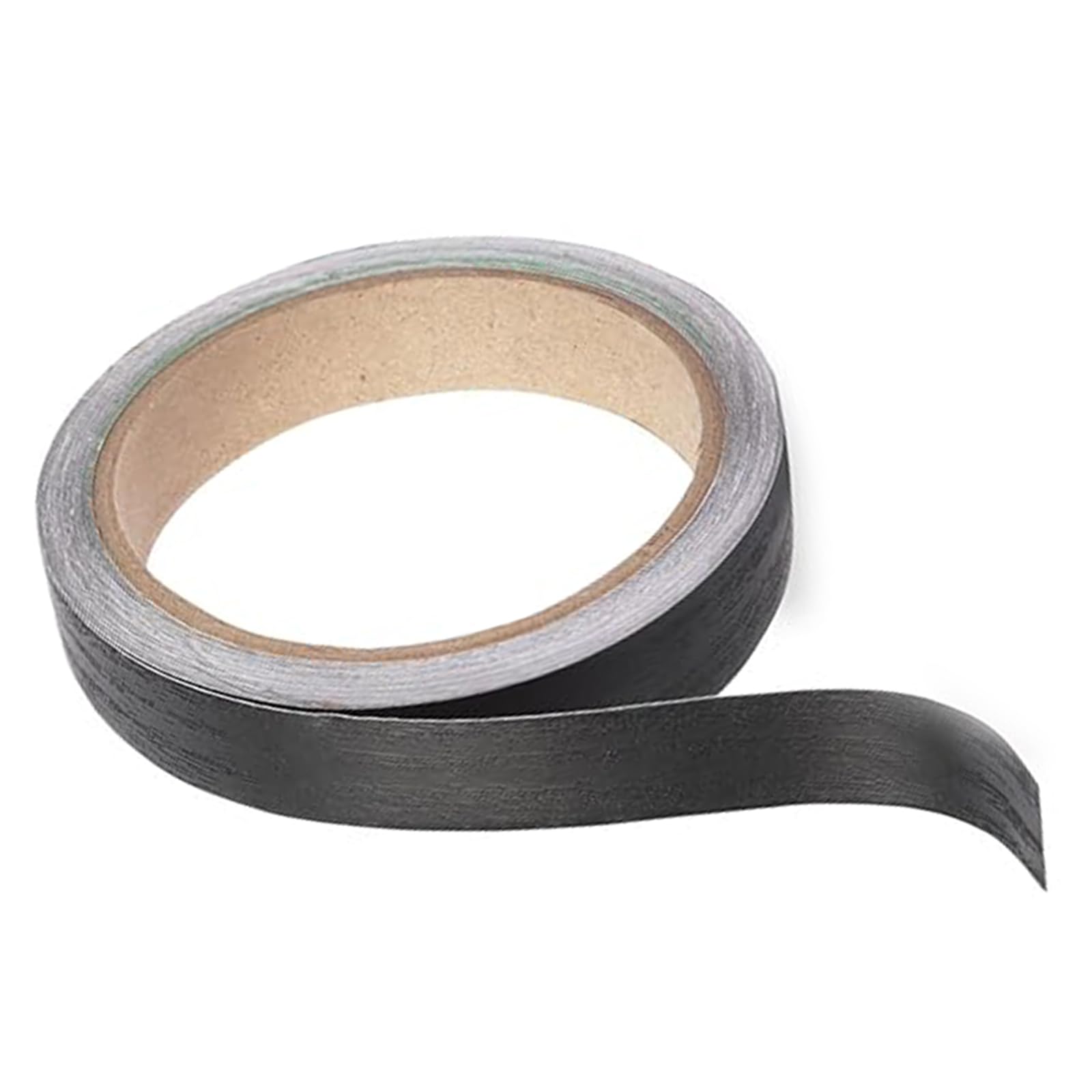 1 Roll 2cm x 10m Black Wood Worktop Grain Edging Tape, Wood Repair Trim Roll Black, Self-Adhesive Furniture Edge Banding Strip, for Cabinets, Desks, Tables, Shelves, Worktops, DIY Repair