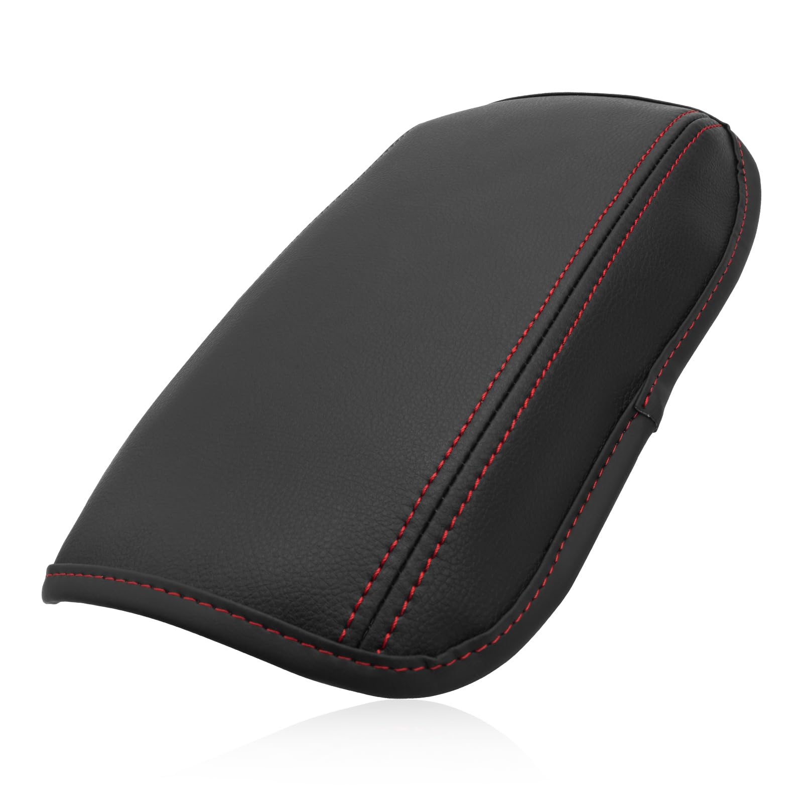GAFAT Compatible avec Hyundai Kona SX2 2024 2025 Housse d'Accoudoir Central, Kona SX2 Hybird EV 2024 Protection pour Accoudoir Console Central, Rembourrage en Cuir PU, Kona 2024 Accessoires (Rouge)