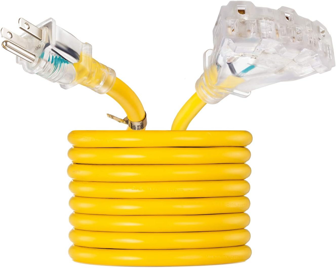 Black Friday Clearance Outdoor Extension Cord 20 ft,VCZHS UL Listed Heavy Duty Extension Cord 12 Gauge Extension Cord Outdoor SJTW Lighted Triple Outlet Extension Cord 12AWG 15 Amp,1875 Watts,12/3 Extension Cord 3 prong Exclusive Discount 90% Price Outdoor Extension Cord 20 ft,VCZHS UL Listed Heavy Duty Extension Cord 12 Gauge Extension Cord Outdoor SJTW Lighted Triple Outlet Extension Cord 12AWG 15 Amp,1875 Watts,12/3 Extension Cord 3 prong