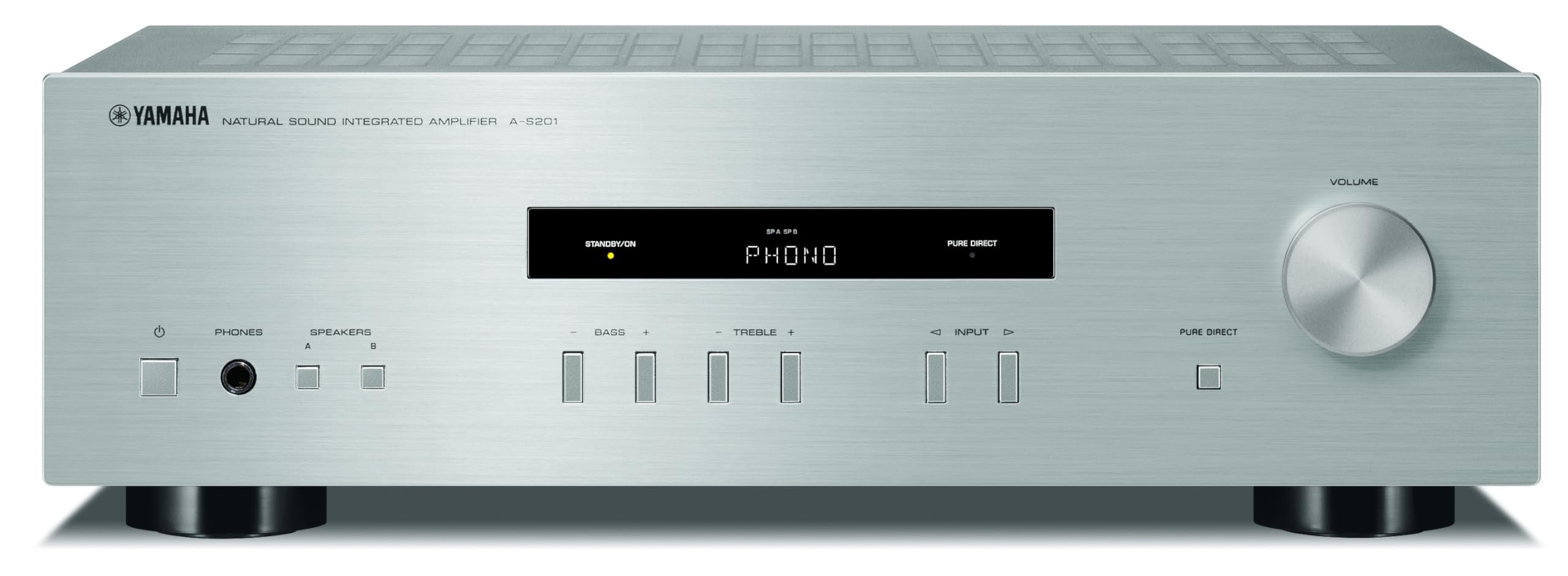Yamaha A-S201 Amplificatore Integrato, Silver