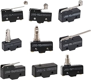 Micro Switches 10PCS LXW5 11N1 11N2 11G1 11G2 11G3 11Q1 11Q2 11D1 11M Travel Witches Button Limit Switch 3 Screw Terminal Micro Switch DIY Supplies (Color : 10pcs 11d1, Size : Silver Contacts)
