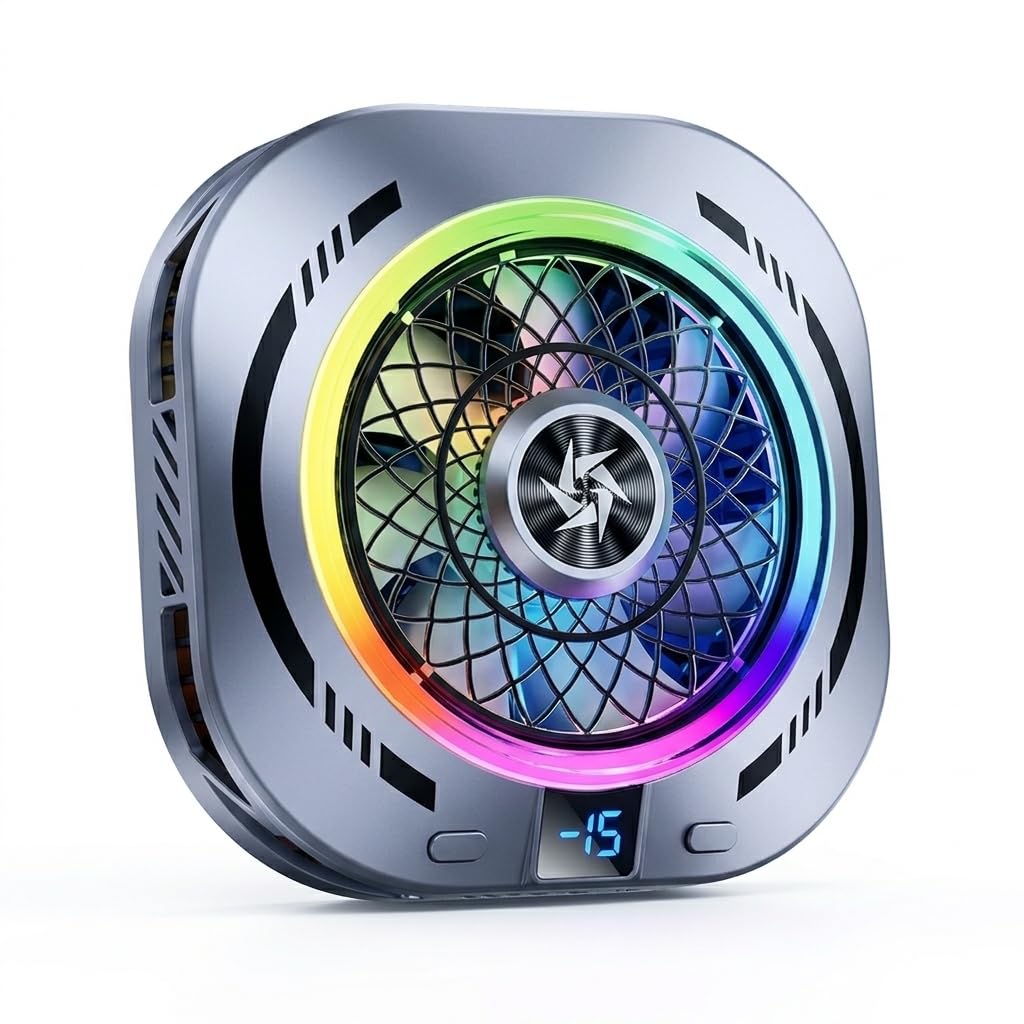 Smart AI Mobile Phone Gaming Cooler | for Instant Cooling Comes with Advanced Chip, Perfect for Gaming,Long Filming Sessions & Live Streaming | Gaming Cooler (MIL SL79)-image-40