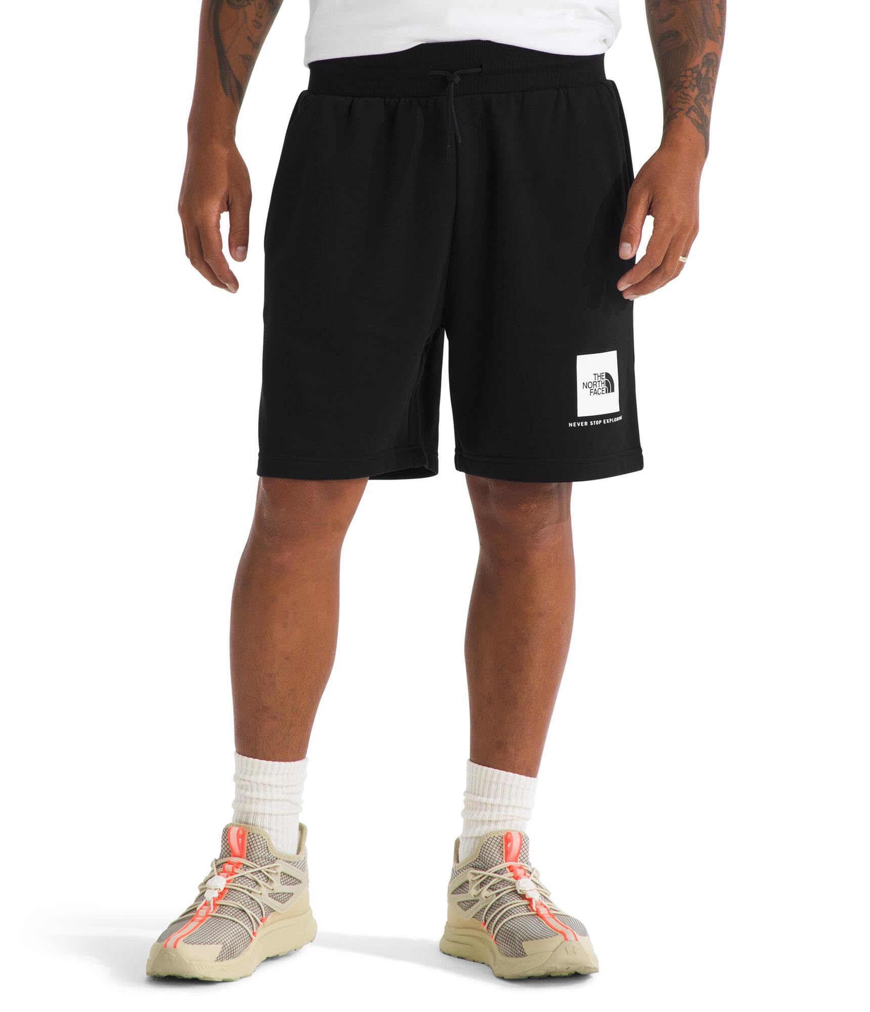 The North Face Men's Box NSE Regular Reg Shorts, TNF Black/TNF White, M