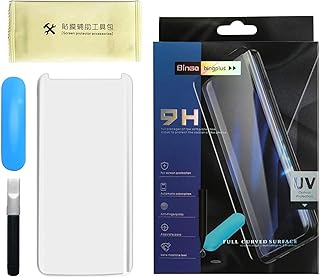 For samsung galaxy s9 plus / s9plus nano optics uv light curved glass screen protector full glue