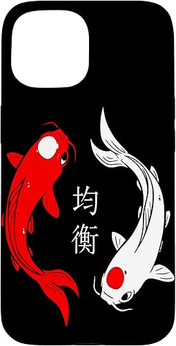 Miniatura 10 de Funda de arte asiático para iPhone XR Yin And Yang Japanese Koi Fish Balance and Harmony