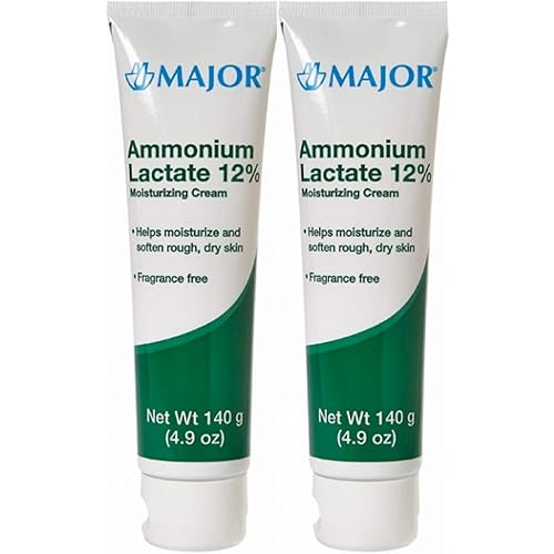 (2 Pack) MAJOR AMMONIUM LAC 12% CREAM AMMONIUM LACTATE-12% White 140 GM UPC 309045983485