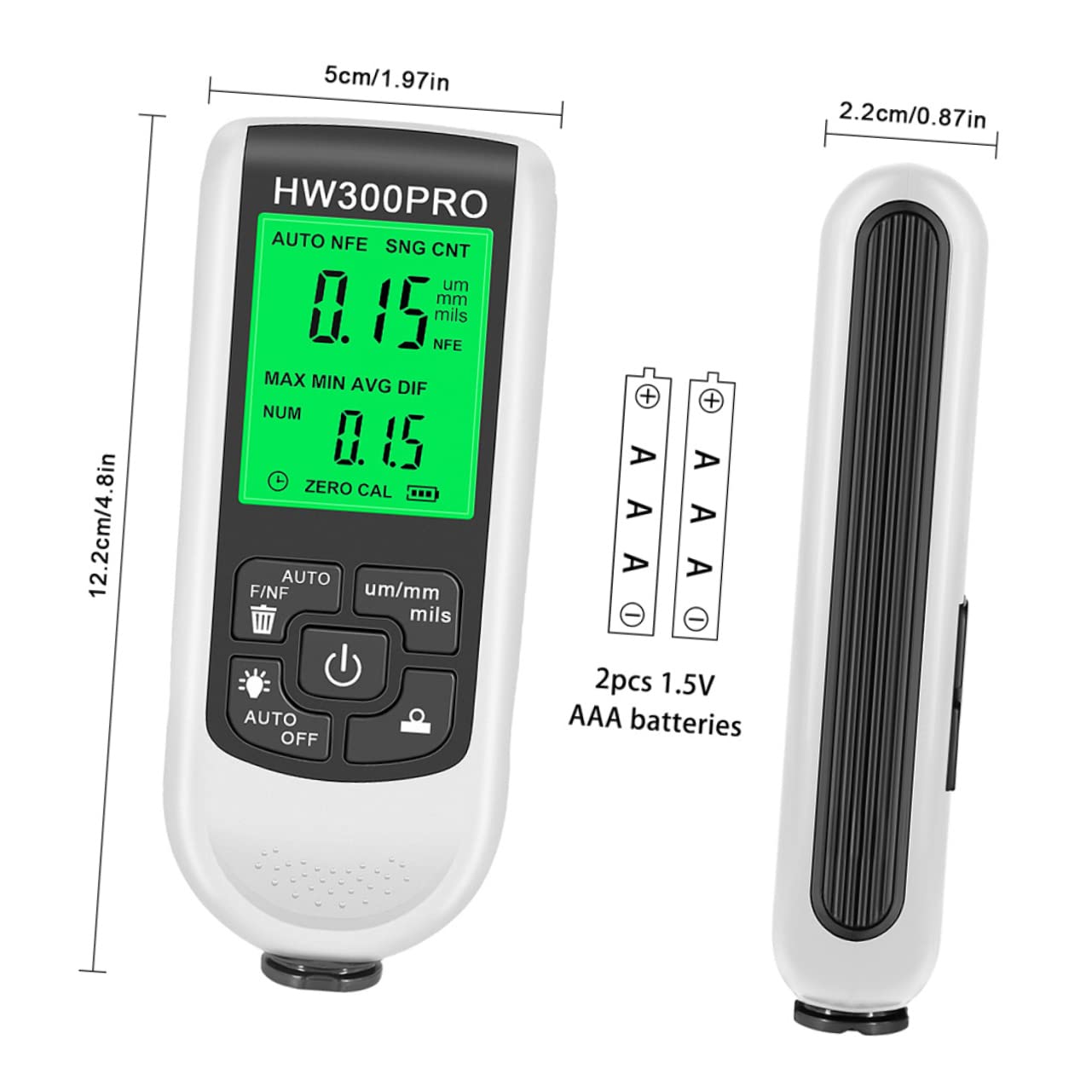 OSOLADY Digital Meter Car Coating Gauge Automotive Electronic Paint Depth Gauge