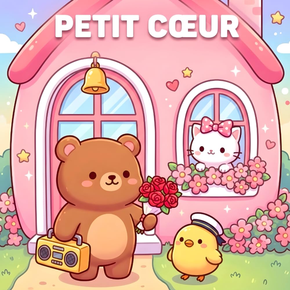 Sweetheart Petit Cœur: Un livre de coloriage tendre et cosy d’animaux mignons et amoureux, rempli de cœurs, de douceur et de moments relaxants
