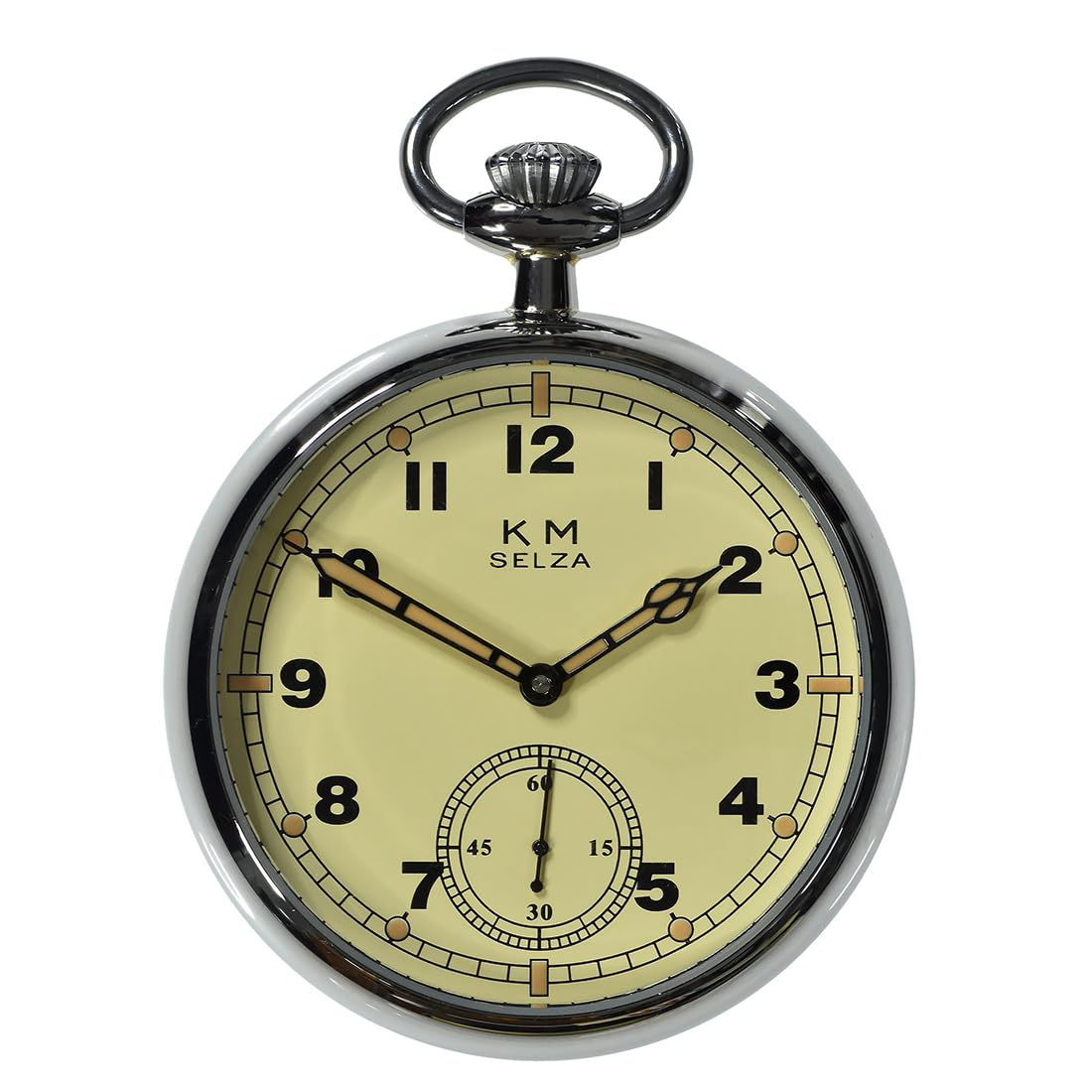MWC Selza WW2 Pattern Meccanico Acciaio Crema Orologio Tasca Uomo