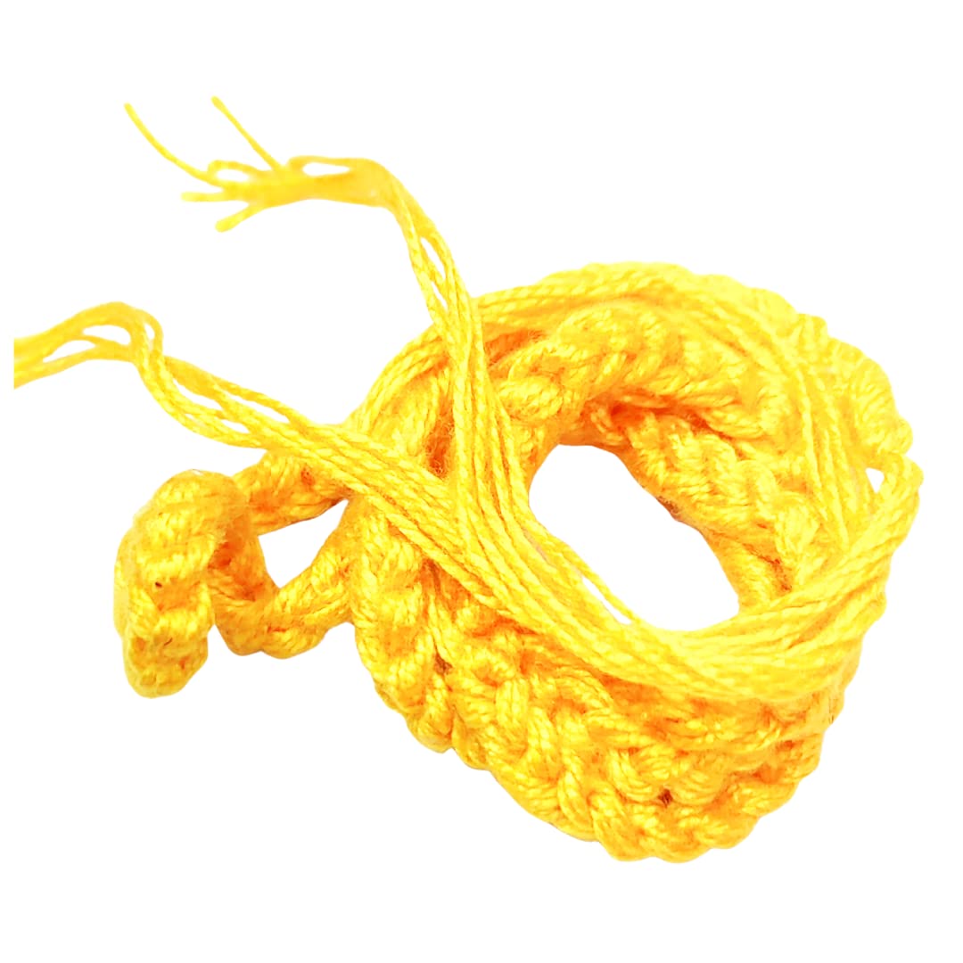 RAKSHASUTRA KALAWA MAULI DHAAGA for Wrist and Locket (1 Pc.) Parachute Thread (Yellow)