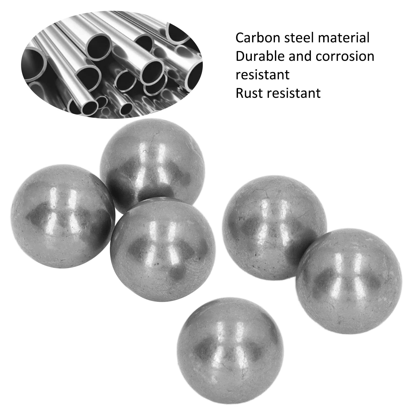 HERCHR Bola de Acero, 500 Piezas de Bolas de Acero de 8 MM Rodamiento de Bolas de Rodamiento de Bicicletas Sueltas Kit de Surtido de Bola de Acero de Rodamiento para Accesorios de Rodamiento