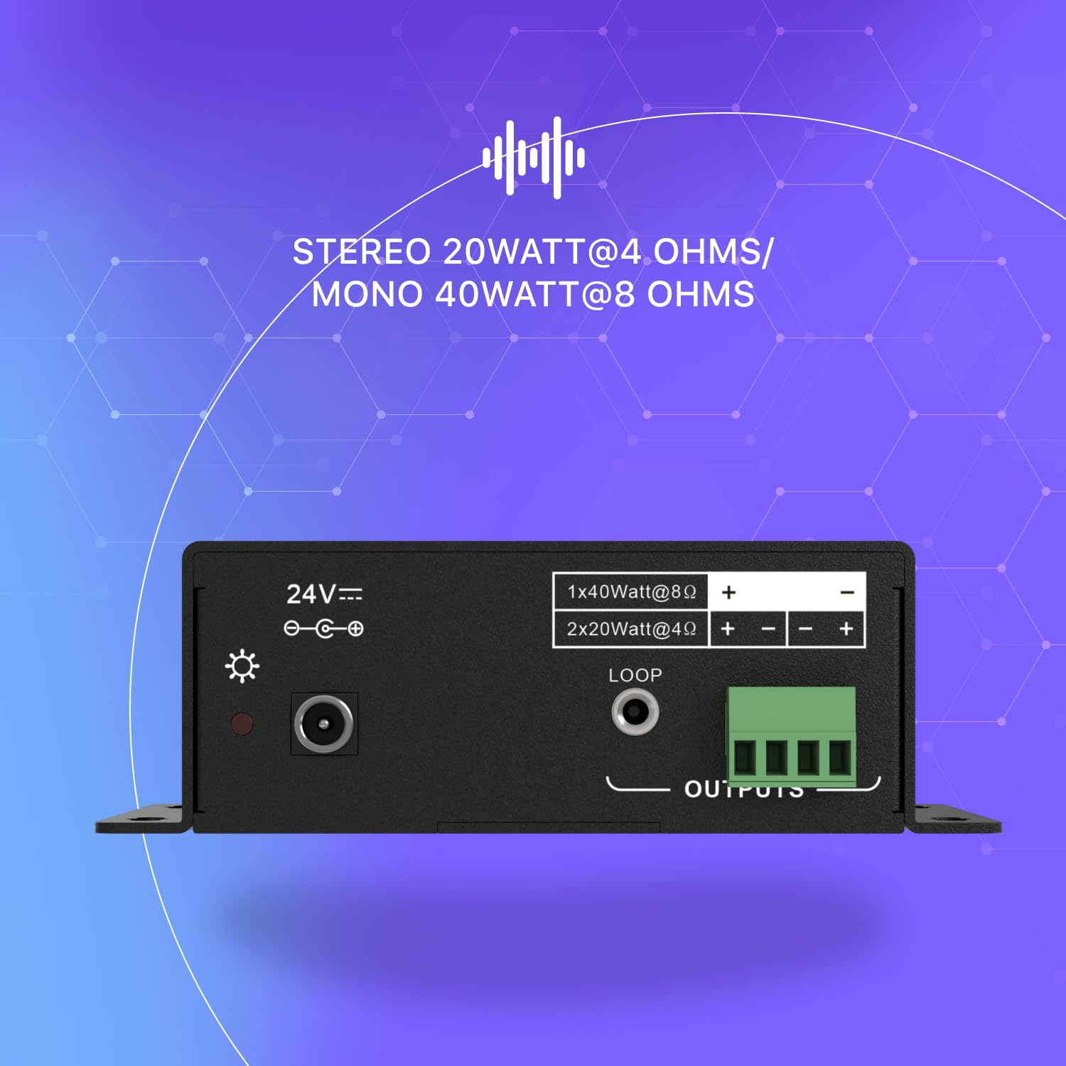 Amazon.com: BZBGEAR 2-Channel 40W 4/8 Ohms Stereo/Mono Audio