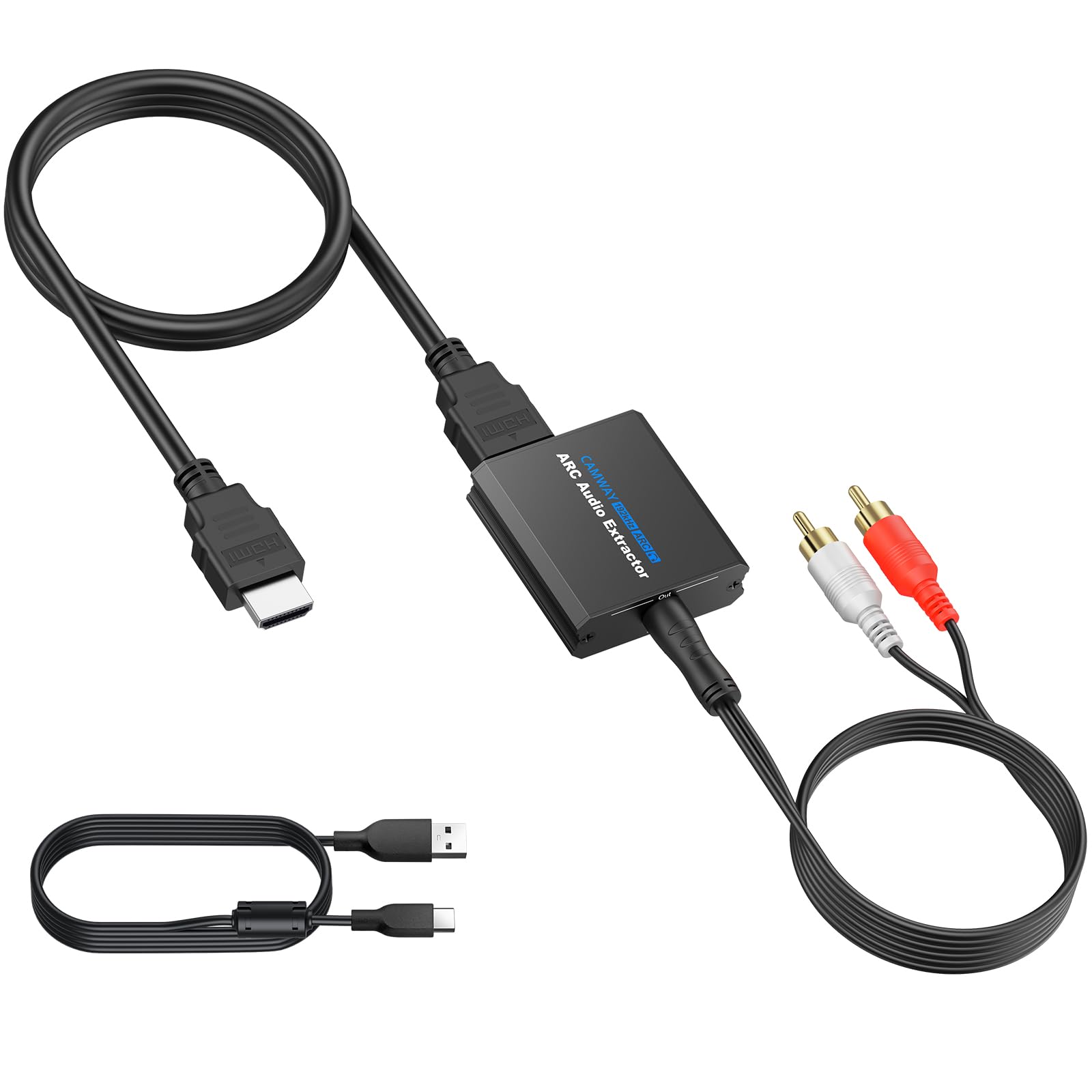 Amazon.co.jp: CAMWAY HDMI ARC 音声分離器 3.5MM - RCA ケーブル付き