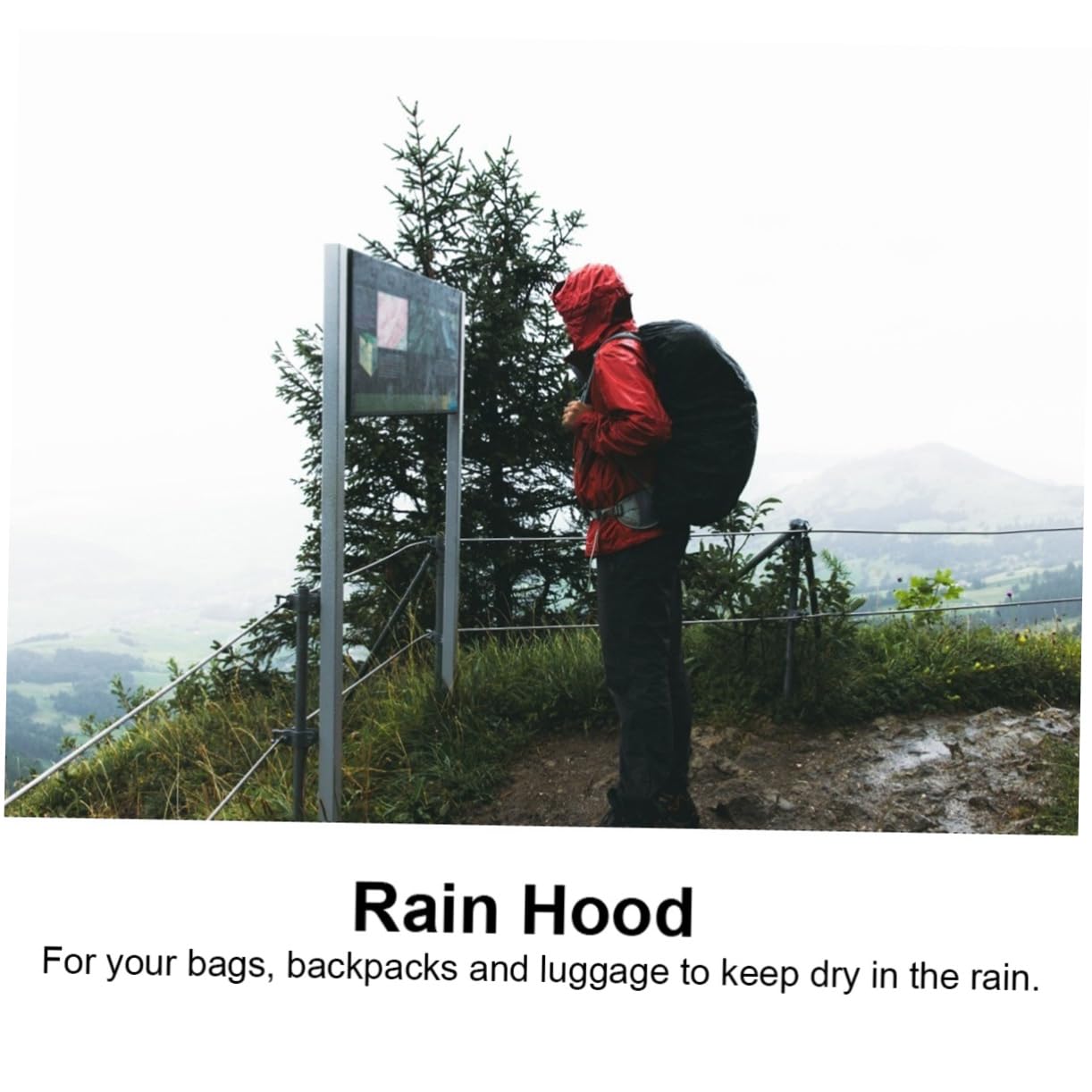 ibasenice Multifunctional Rain Cover for Mountain Climbing Backpack and Tear Resistant Lightweight Outdoor Protection for Backpacks for Hiking and Camping